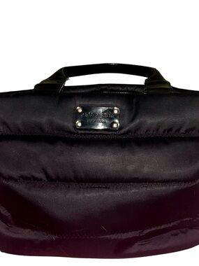 kate spade Black Nylon PufferTote with Polka Dot Interior